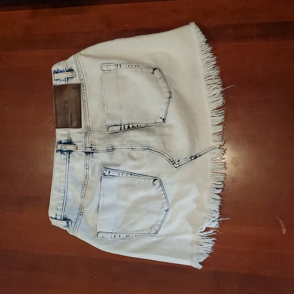 Revolve One Teaspoon Light Blue High-Low Mini Skirt. Size 26. - Picture 2 of 5